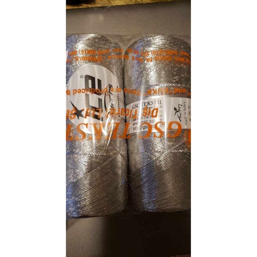X2 silver Metallic cotton 200 grams New